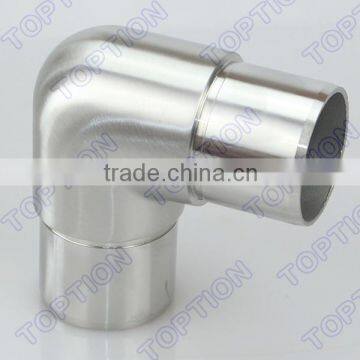 Stainless steel handrail tube connector elbow 90 degreee round