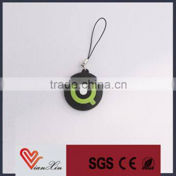 round 3D soft pvc tag