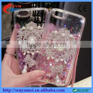 new products diamond glitter phone cover quicksand case for iphone 6 6s 4.7