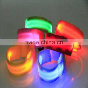 waterproof led nylon bracelet color lighting nylon bracelet