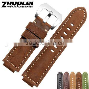 newest bracelet cool handmade 24*16mm leather watch band fashion belt