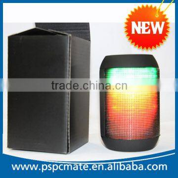 2016 New Portable MP3 FM Bluetooth Stereo Speaker With Colorful LED