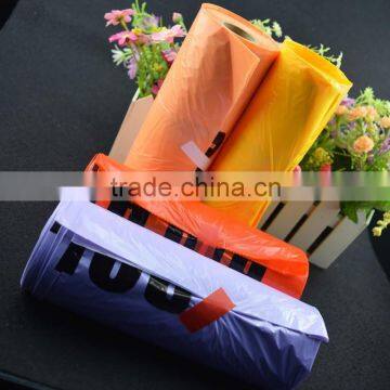 high quality colorful printing bag , custom size reusable packing plastic PE bag on roll