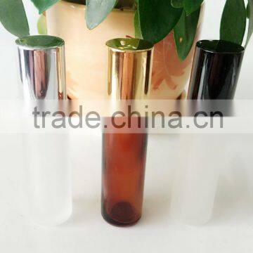 clear/amber glass roll on bottles with electrochemical aluminum or plastic cap 10ml