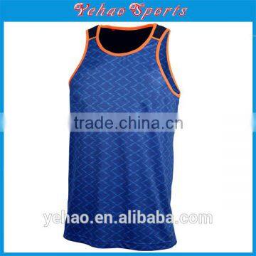 (factory OEM) Cheap Custom Singlets 100% Polyester Singlets photo-2