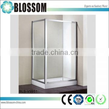 Luxury bathroom roller carries slidng door glass shower enclosure