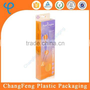 Customized Printing Frosted PP Plastic Insole Packaging Box