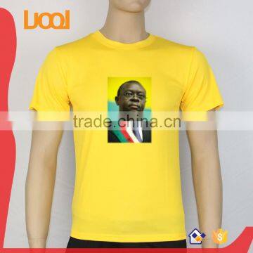 Wholesale custom made plain sublimation polyester advertising t-shirt