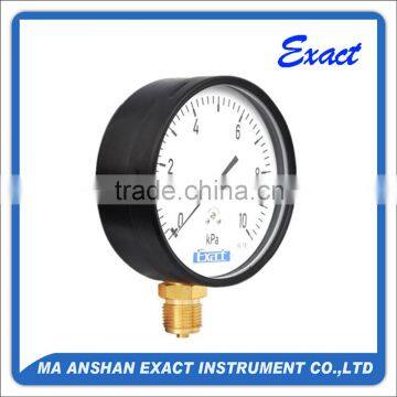 black steel lpg low pressure capsule pressure gauge