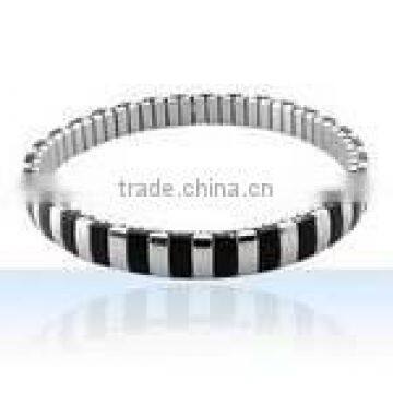 Fashion stainless steel jewellery, steel rubber bracelet, steel jewelry, stainless steel bangle, steel rubber bangle bracelet