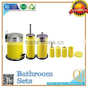 Hotel Hot Item Stainless Steel Cover Funny Bathroom Accessories Set