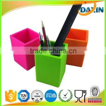 OEM Silicone Pencil Container, Custom Decorative Silicone Pen Holder