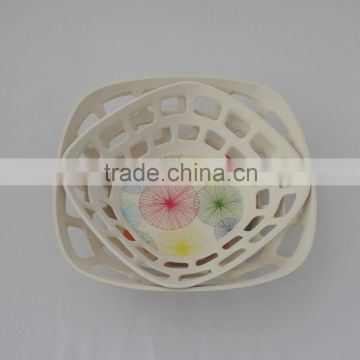 Eco-friendly Bamboo fiber Fruit Basket