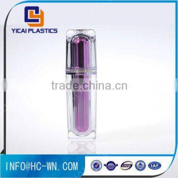 Electroplating Color Acrylic Square Crystal Plastic Bottle