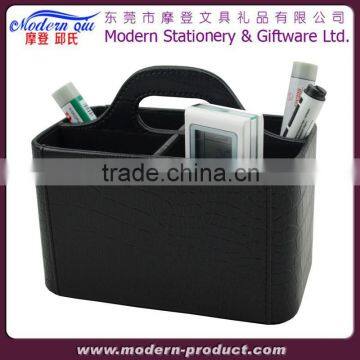 Leather Universal TV Remote Control Organizer Holder photo-2