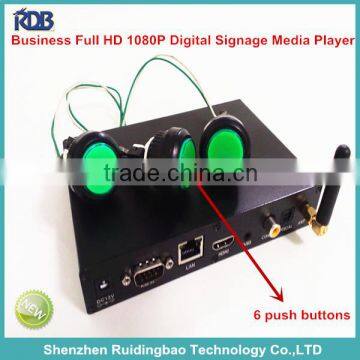 RDB LAN sync Digital Signage Media Player with push buttons DS009-121