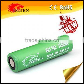 High Drain IMREN Rechargeable Battery 18650 3500mah 30a 3.7v Battery for Mechanical Mods