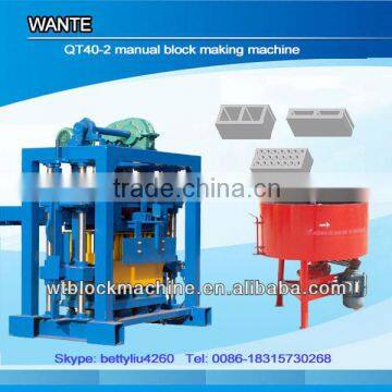 2016 China Factory Price QT40-2 Semi Automatic Concrete Hollow Block Making Machine photo-4