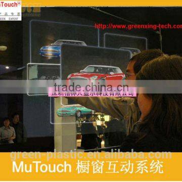 55"USB capacitive touch film transparent projection screen glass display 17~115"