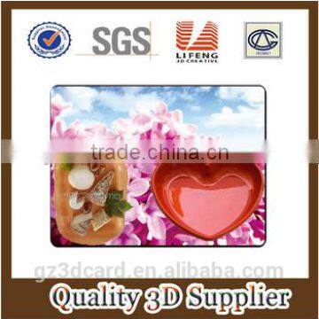 2015 Factory Supply Creative Lenticular PP/PET 3D Table Mat With Four Color Printing photo-5