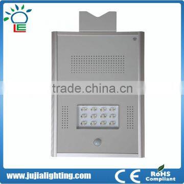 15W all in one solar led street light with PIR sensor