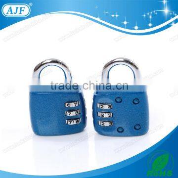 AJF High quanltiy Fashion fitness club blue digital padlock combination