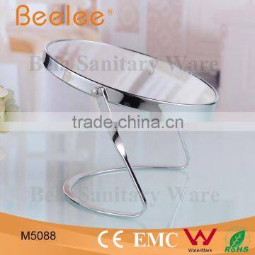 Brass Round Desktop Mirror 8 Inch Double Side Makeup Mirror photo-2