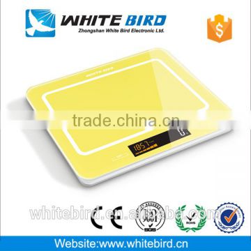 5kg/1g LCD tempered glass kitchen scale