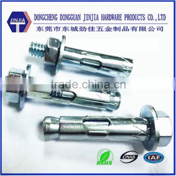 5/16 mild steel zinc plated anchor bolt expansion anchor sleeve anchor