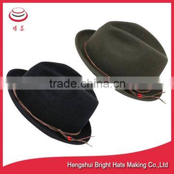 Traditional Wool Felt Small Fedora Hat