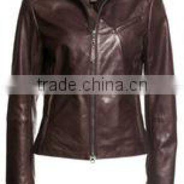 Motorbike Leather Jacket / Leather Garments in Pakistan Sialkot / Women Leather Jacket