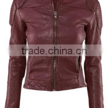 Ladies' jacket,winter leather jacket for women