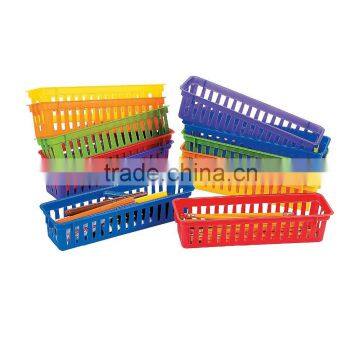 New Teacher Supplies Plastic Classroom Pencil and Marker Baskets Miscellaneous Storage Baskets Bins Multi-purpose Desk Organizer