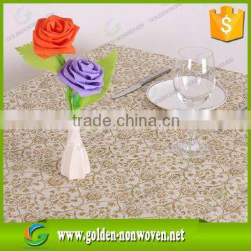 Made in China Factory Cheap Price Custom Square Printed Nonwoven Fabric Restaurant Table Cloth