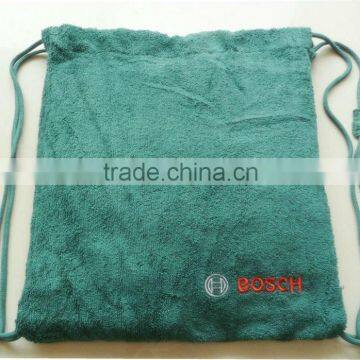 terry cotton high quality jacquard towel bag