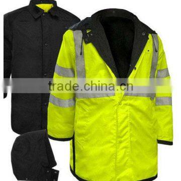 Functional design high visibility reversible reflective jacket