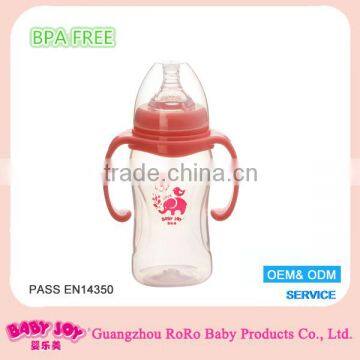 2016 Wide Neck Scrub Design PP Plastic Baby Bottle With Scale photo-2
