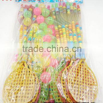Fast Moving Cheap Toy Candy Tennis Racket Toy With Sweet