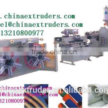 PVC corrugated pipe making extruder machine