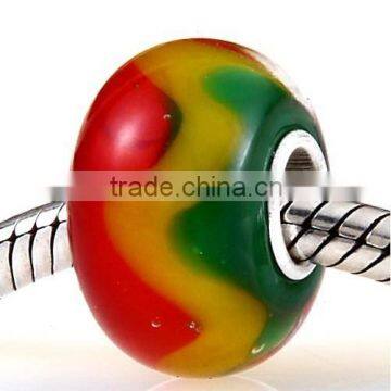 High quality 925 silver art glass beads