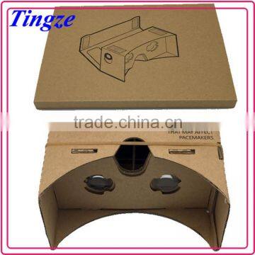 Hot selling Google cardboard version 2.0 virtual reality 3D vr glasses for all phones