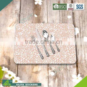 eco-friendly kitchen advertising colorful promotional printed pp table runners and placemats