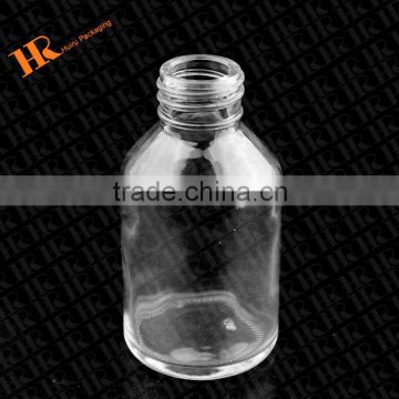 Slanted Shoulder Empty Glass Bottle lotion cream bottle