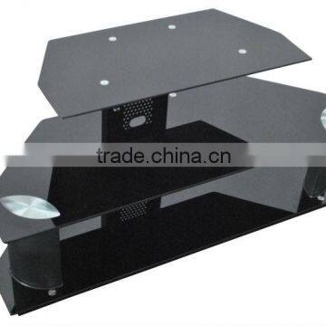 Black Glass Plasma tv Stand tv Unit Led tv Wall Unit RN1204 photo-2