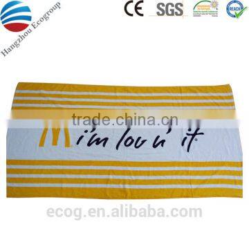 Customized cotton high quality replica chanel beach towel