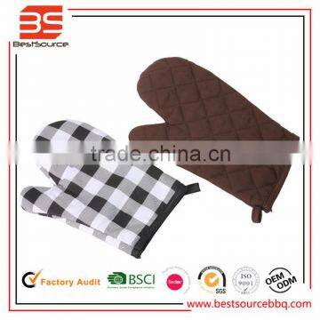 Kitchen Cooking Gloves-Heat Resistant Oven Mitts for Grilling,BBQ,Baking-Quilted Cotton&Terry Cloth Lining Pan/Pot Holders