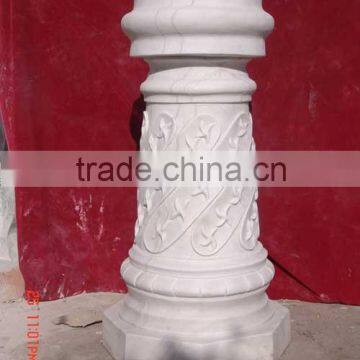 Handrail for indoor stairs marble baluster hand carved stone sculpture