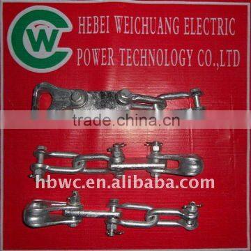 Pole line hardware galvanized steel U clevis shackle