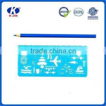 2016 New Style Office and School Supplies Plastic Letter Stencil Ruler for Engineer and Kids photo-3