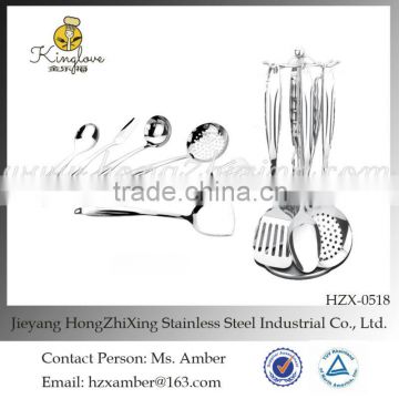 HZX-0518 high quality heat resistant kitchen accessory/utensils set